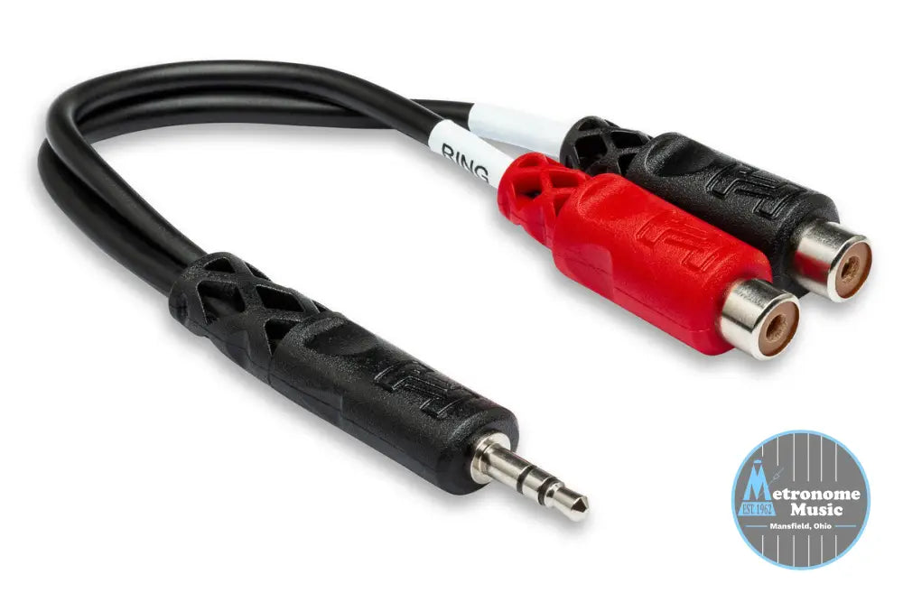 HOSA YRA-154 Stereo Breakout, 3.5 Mm TRS To Dual RCAF - Metronome Music Inc.