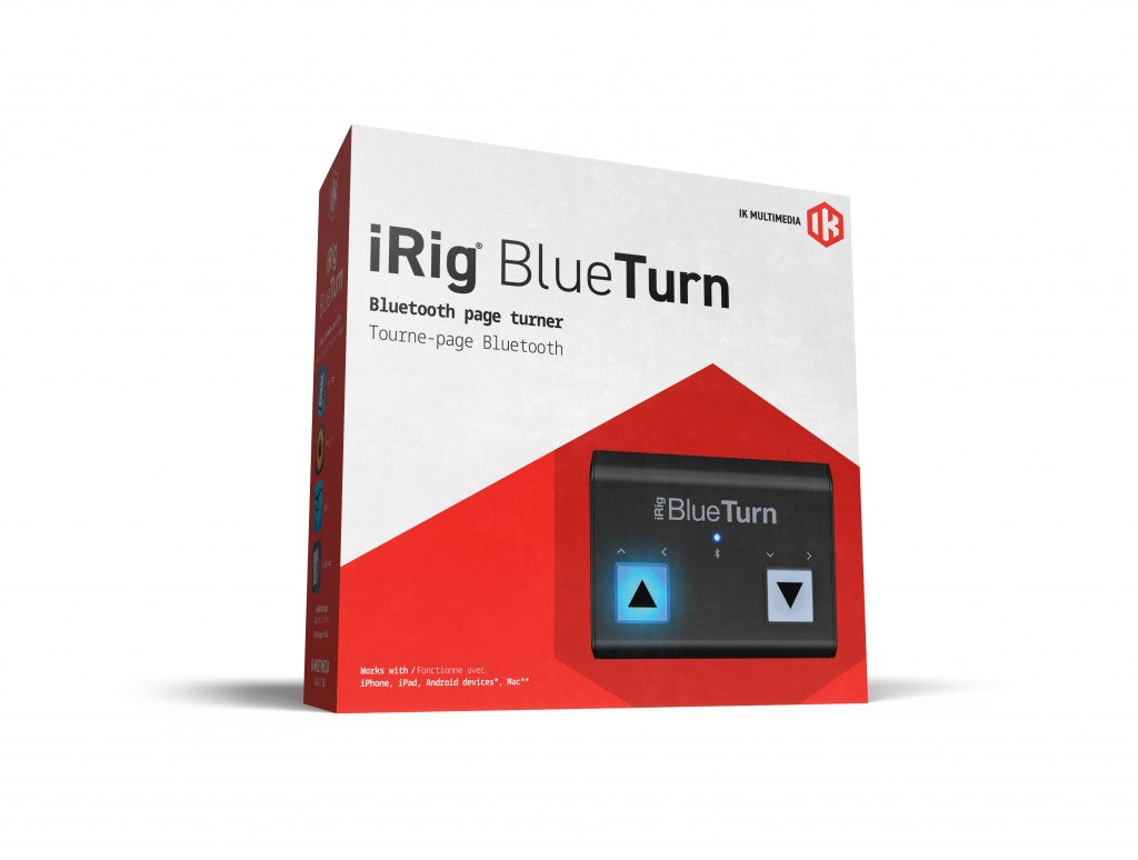 IK Multimedia iRig BlueTurn Bluetooth Page Turner - Metronome Music Inc.