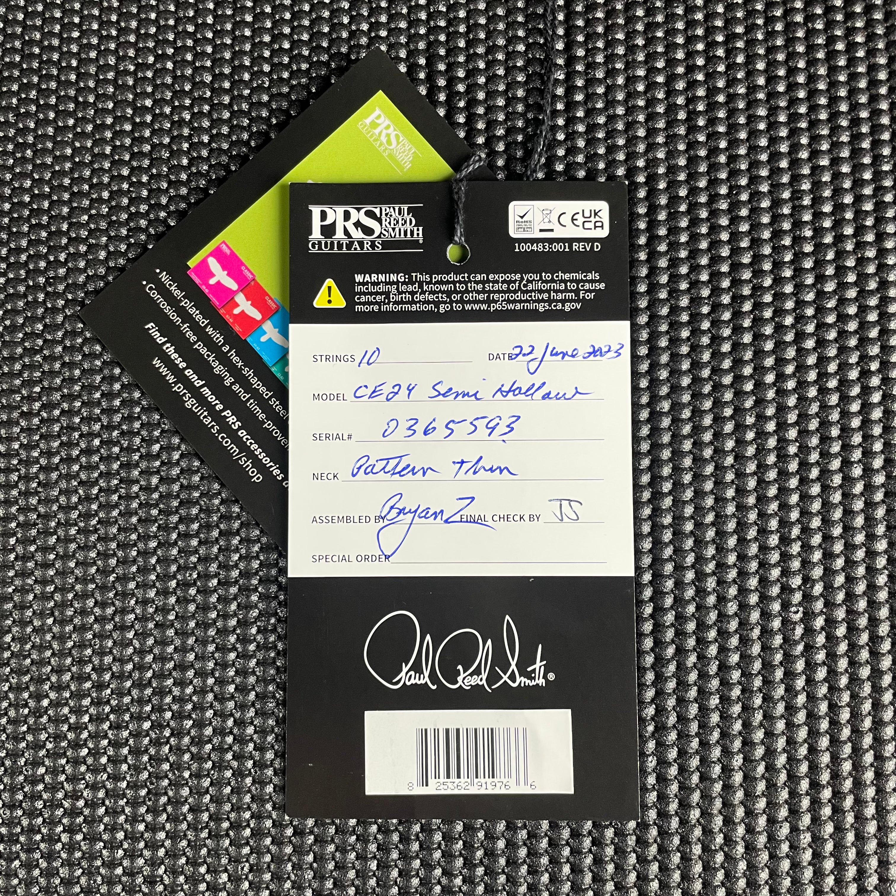 Paul Reed Smith, PRS CE 24 Semi-Hollow- Fire Red Burst (0365593) - Metronome Music Inc.