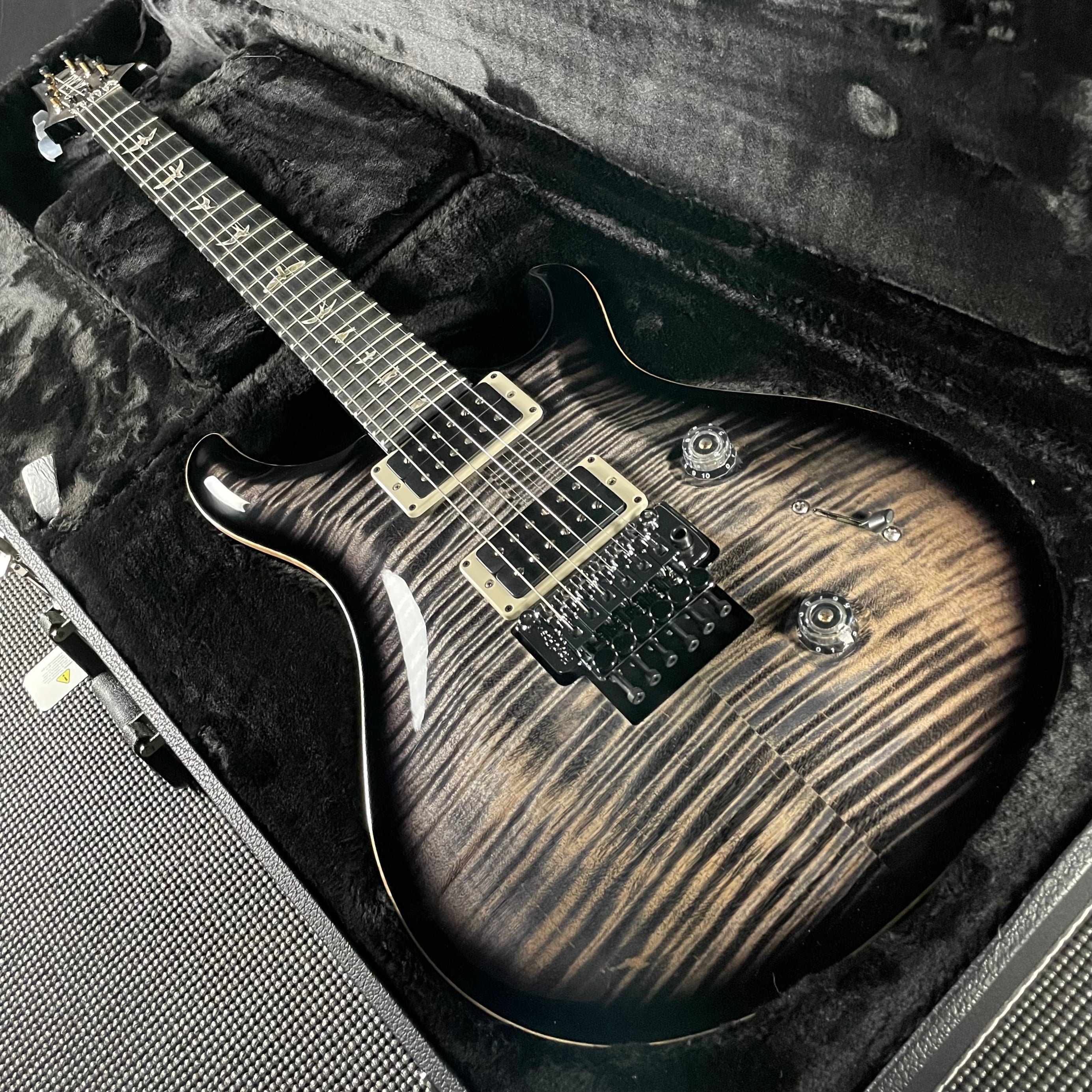 Paul Reed Smith, PRS Core Custom 24 Floyd, 10-Top- Charcoal Burst (0374458) - Metronome Music Inc.