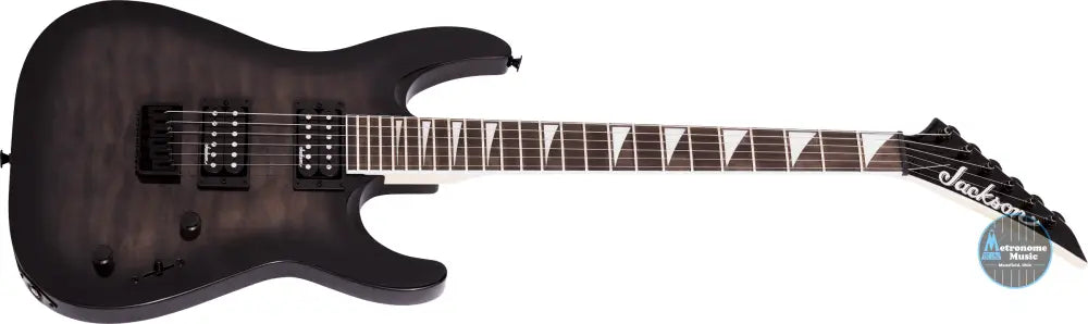 Jackson JS Series Dinky Arch Top JS32Q DKA HT, Amaranth Fingerboard, Transparent Black Burst - Metronome Music Inc.