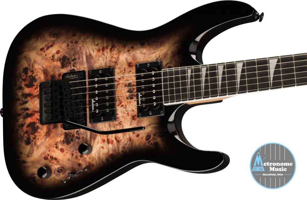 Jackson JS Series Dinky JS32 DKAP, Amaranth Fingerboard, Transparent Black Burst - Metronome Music Inc.