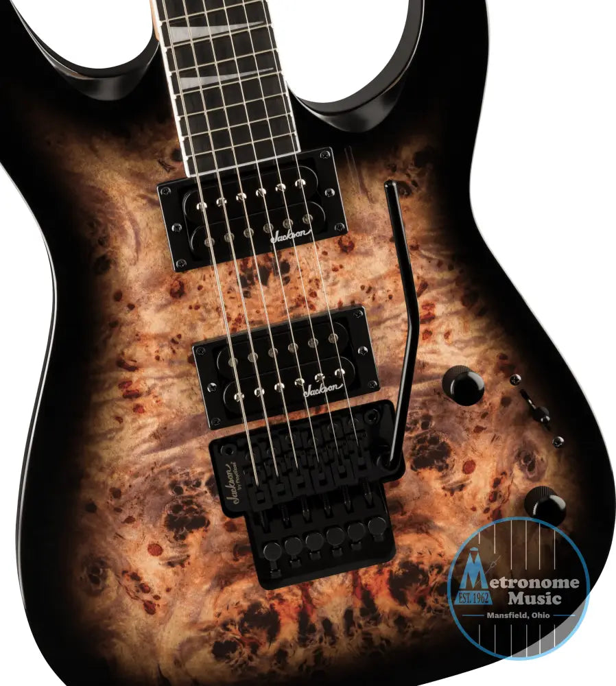 Jackson JS Series Dinky JS32 DKAP, Amaranth Fingerboard, Transparent Black Burst - Metronome Music Inc.