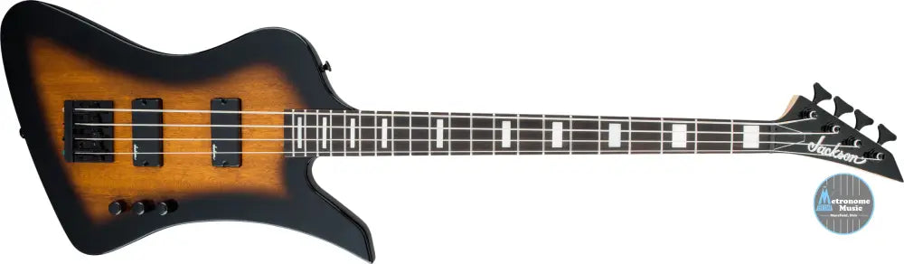 Jackson JS Series Kelly Bird Bass IV JS2, Amaranth - Tobacco Burst - Metronome Music Inc.