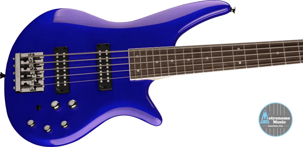 Jackson JS Series Spectra Bass JS3V, Laurel - Indigo Blue - Metronome Music Inc.