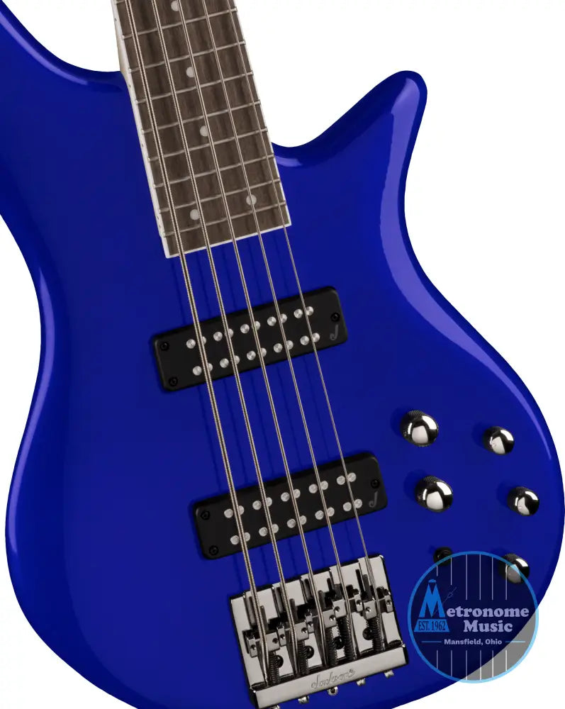 Jackson JS Series Spectra Bass JS3V, Laurel - Indigo Blue - Metronome Music Inc.