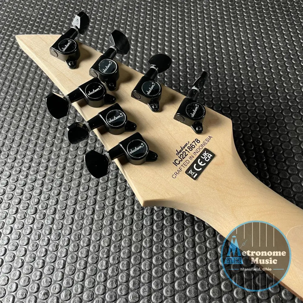 Jackson X Series Dinky Arch Top DKAF7 Multi-Scale- Gloss Black (7lbs 12oz) - Metronome Music Inc.