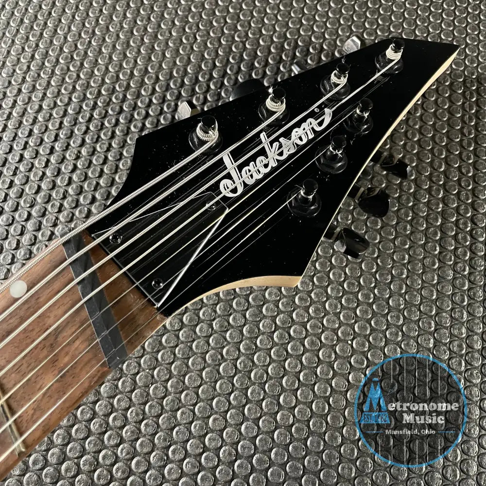 Jackson X Series Dinky Arch Top DKAF7 Multi-Scale- Gloss Black (7lbs 12oz) - Metronome Music Inc.