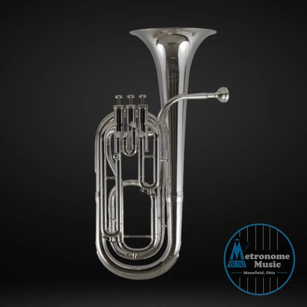 John Packer JP173S Student Baritone Horn w/Case, Silver - Metronome Music Inc.