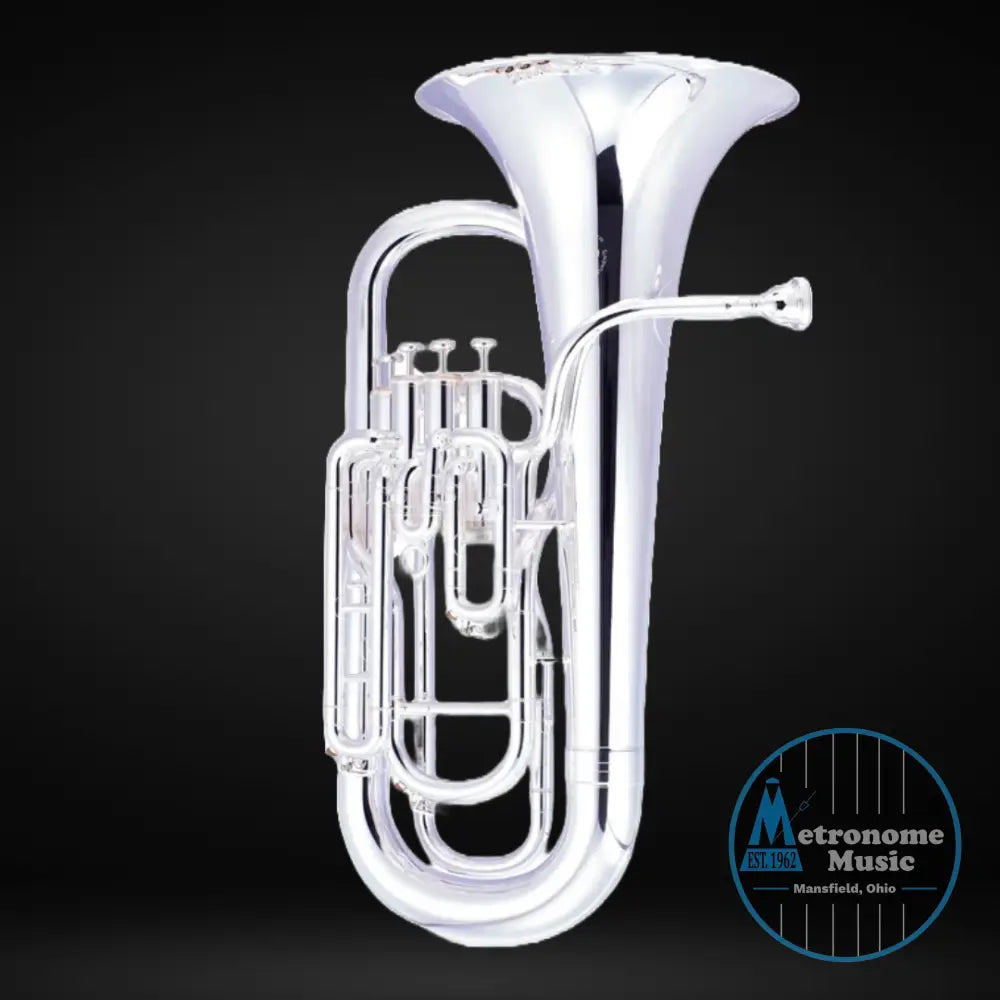 John Packer JP174ILS In-Line 4-Valve Euphonium w/Case, Silver Plated - Metronome Music Inc.