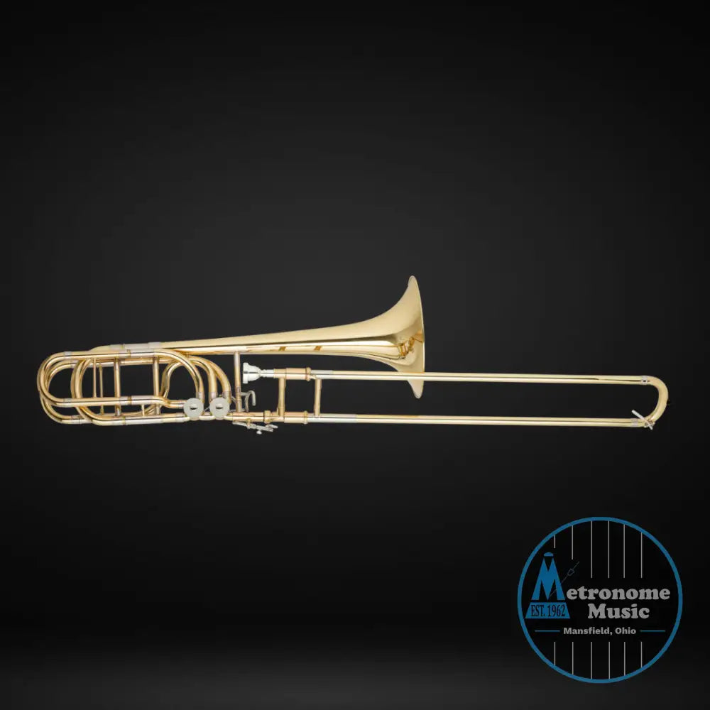 John Packer JP232 Bb/F Bass Trombone w/Case, Gold Lacquer (Special Order) - Metronome Music Inc.