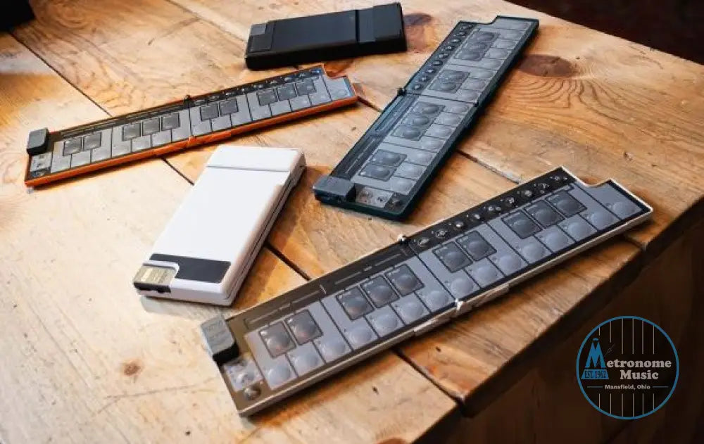 Korg nanoKEY Fold Foldable MIDI Keyboard - White - Metronome Music Inc.
