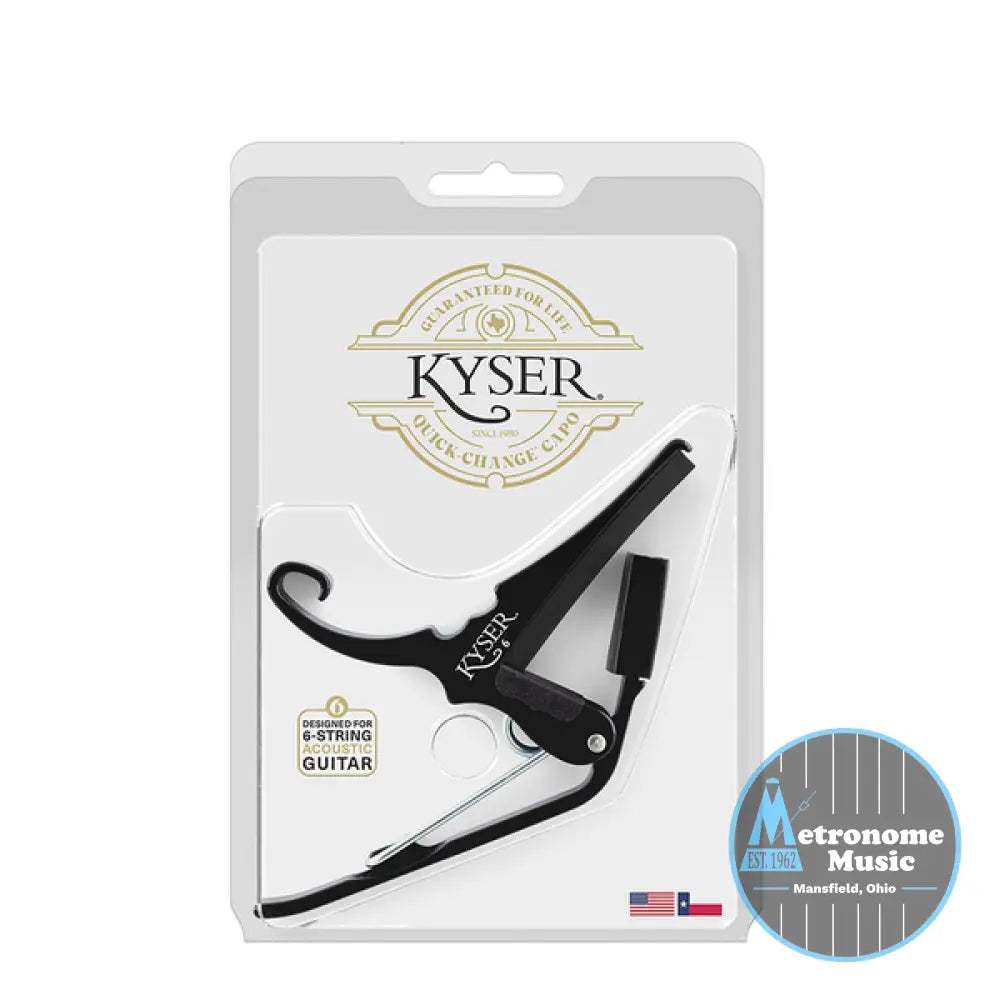 Kyser Acoustic Guitar Capo Black - Metronome Music Inc.