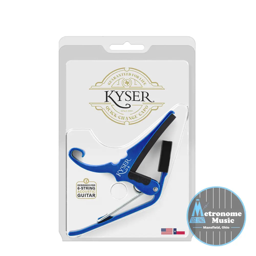 Kyser Acoustic Guitar Capo Blue - Metronome Music Inc.