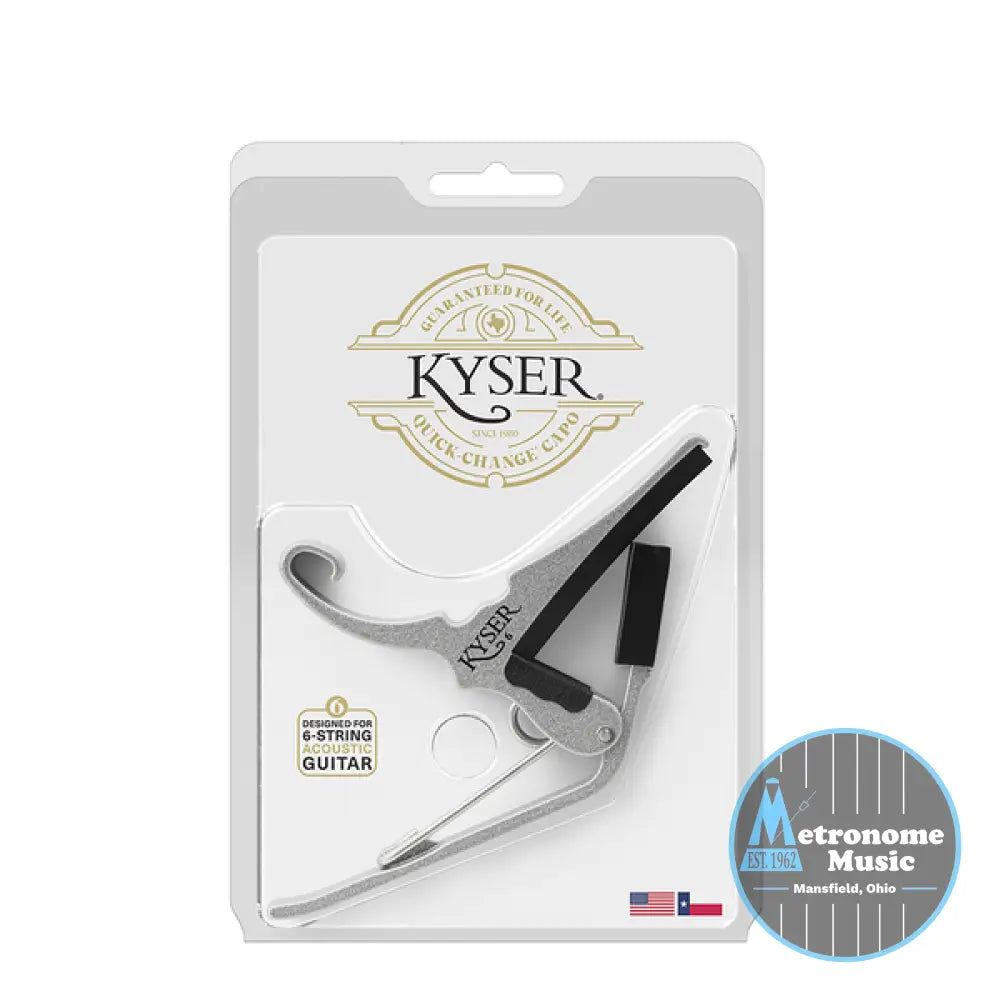 Kyser Acoustic Guitar Capo Silver - Metronome Music Inc.