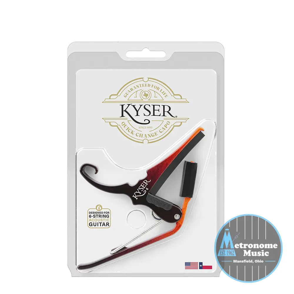 Kyser Acoustic Guitar Capo Sunburst - Metronome Music Inc.