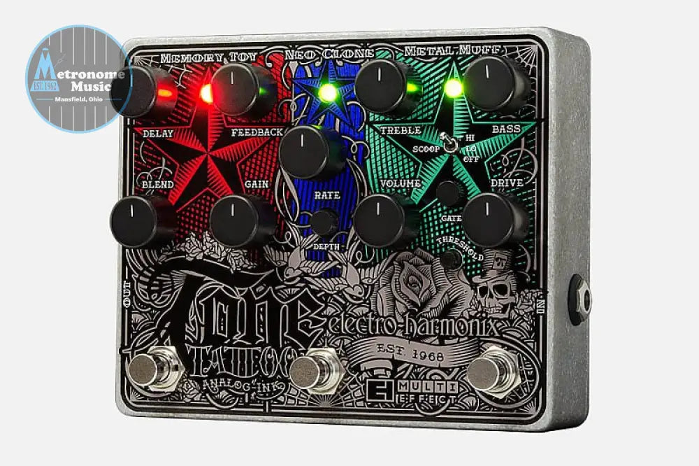 Electro-Harmonix Tone Tattoo Analog Multi-Effect - Metronome Music Inc.