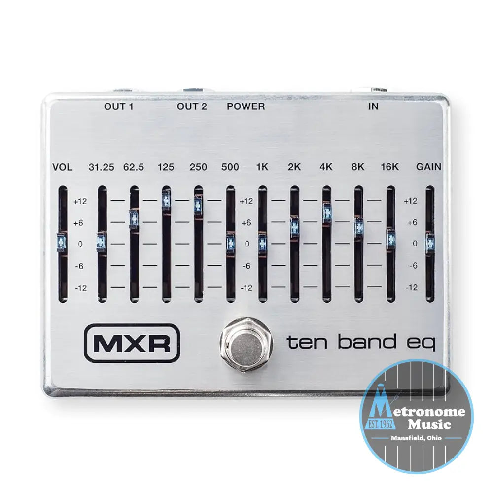 MXR M108S Ten Band EQ Pedal - Metronome Music Inc.