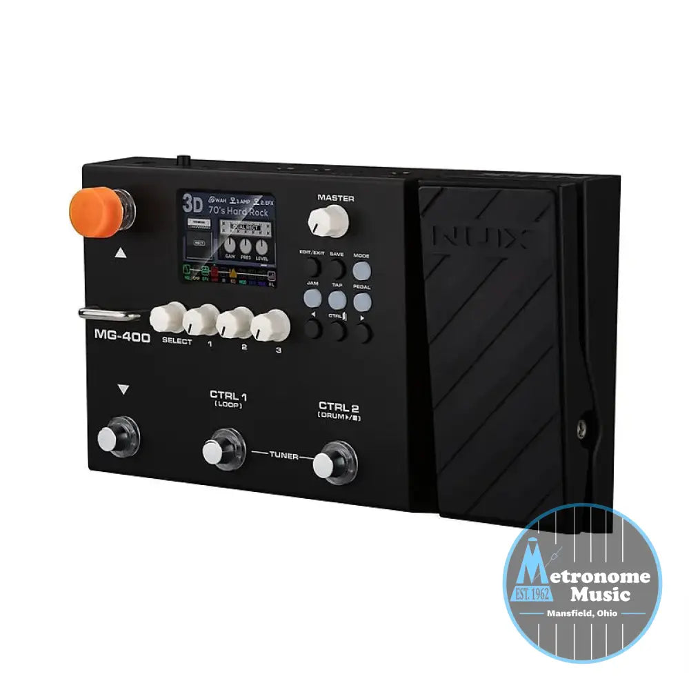 NuX MG-400 Modeling Guitar & Bass Effects Processor - Metronome Music Inc.