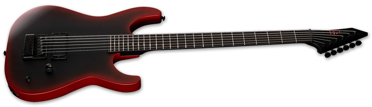 ESP LTD M-6 EVERTUNE 30 BLACK METAL - BLACK RED BURST SATIN