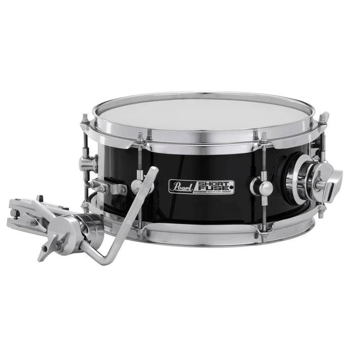 Pearl Short Fuse 10"x4.5" Snare w/Mount & Clamp Jet Black