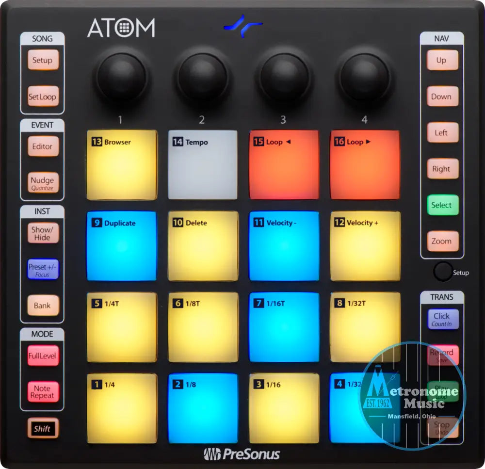 PreSonus ATOM 16-pad Performance Controller - Metronome Music Inc.