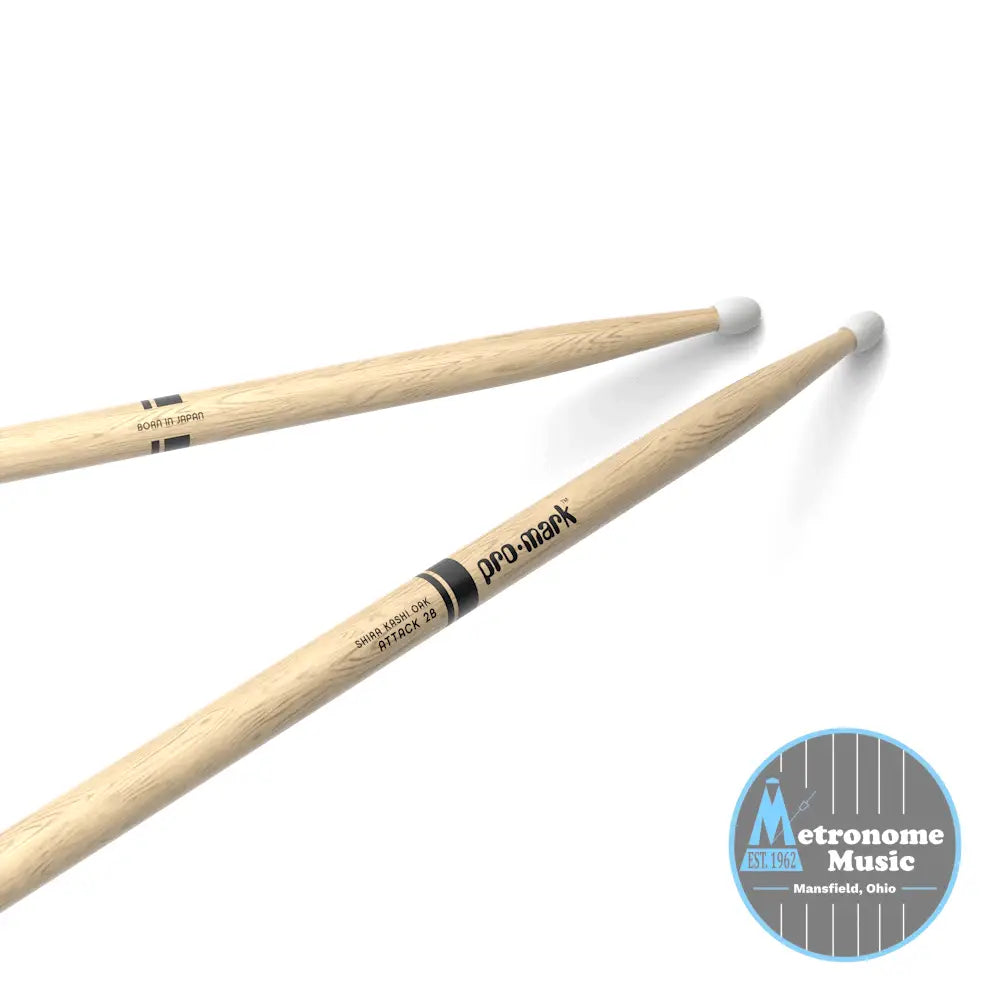 ProMark Classic Attack 2B, Shira Kashi Oak, Nylon Tip - Metronome Music Inc.
