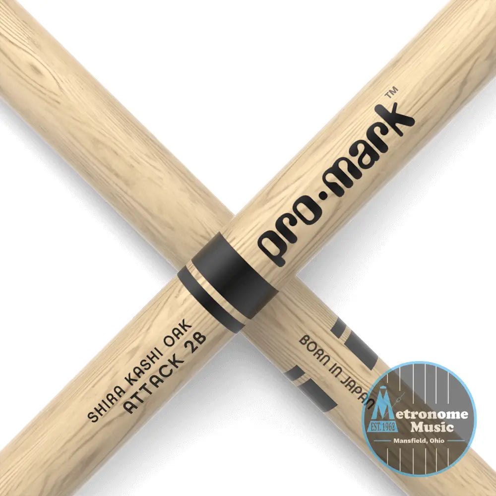 ProMark Classic Attack 2B, Shira Kashi Oak, Nylon Tip - Metronome Music Inc.