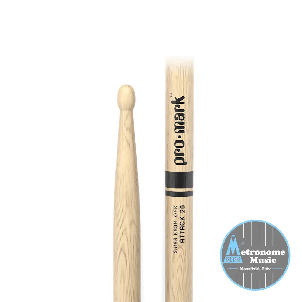 ProMark Classic Attack 2B, Shira Kashi Oak, Wood Tip - Metronome Music Inc.