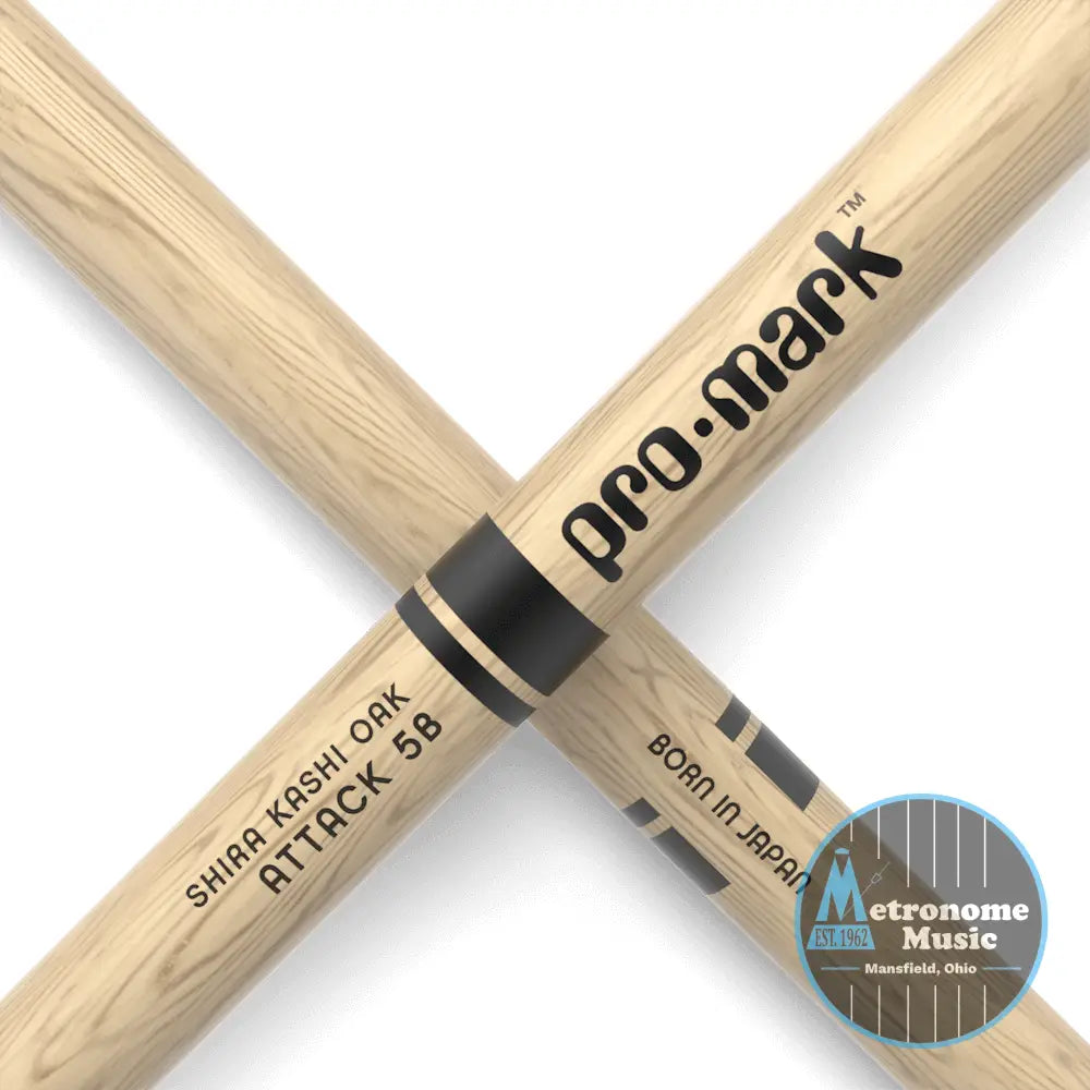 ProMark Classic Attack 5B, Shira Kashi Oak, Nylon Tip - Metronome Music Inc.