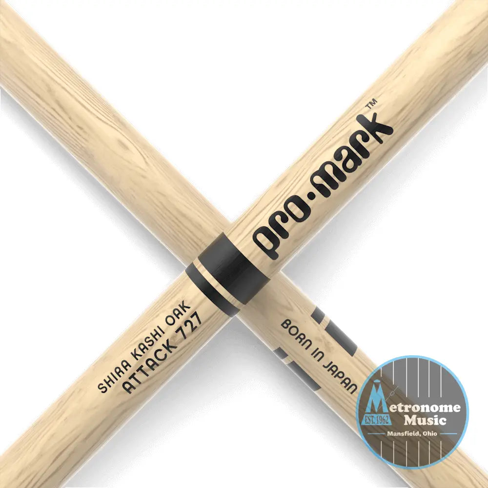 ProMark Classic Attack 727, Shira Kashi Oak, Nylon Tip - Metronome Music Inc.
