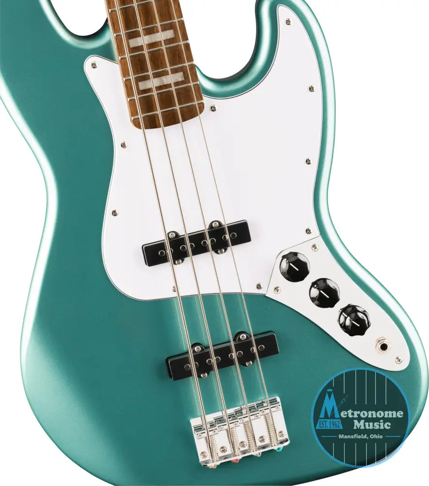 Squier Affinity Series Active Jazz Bass - Mystic Sea Foam Green - Metronome Music Inc.
