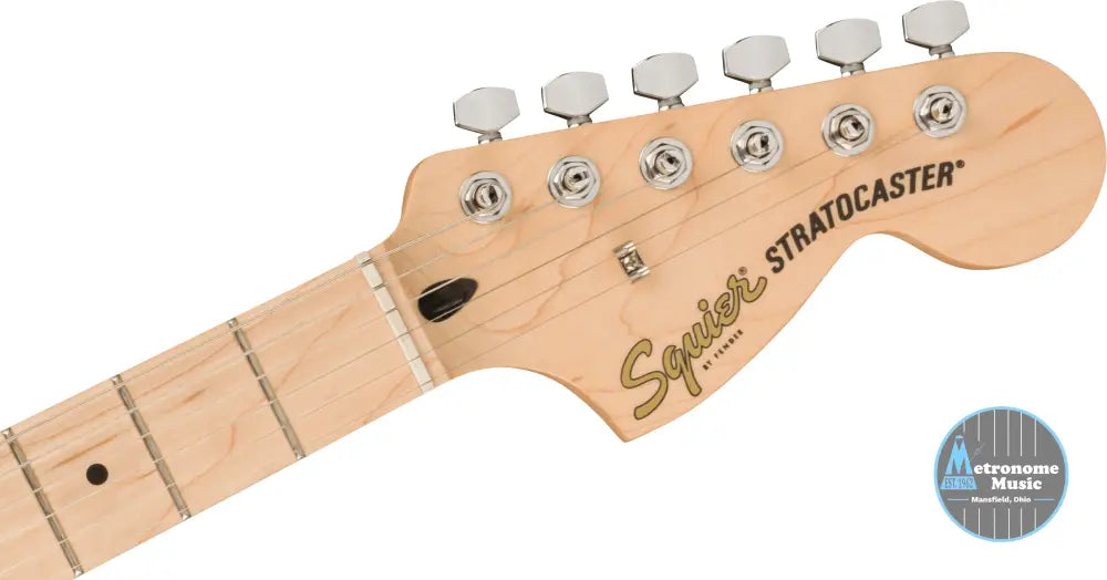 Squier Affinity Series Stratocaster, Maple - Olympic White - Metronome Music Inc.