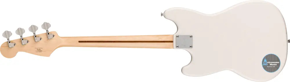 Squier Sonic Bronco Bass, Maple - Arctic White - Metronome Music Inc.