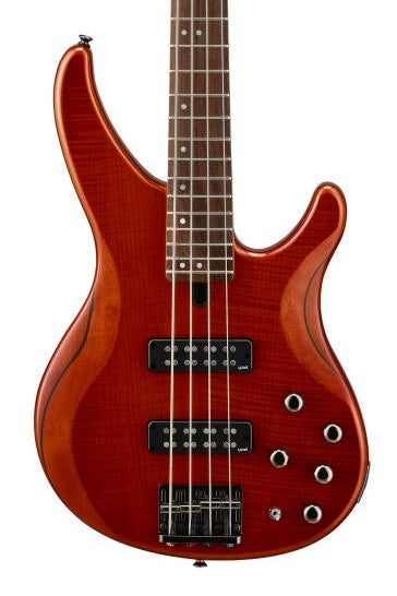 Yamaha TRBX604FM 4-String Electric Bass - Caramel Brown - Metronome Music Inc.