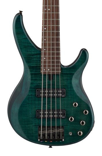 Yamaha TRBX605FM 5-String Electric Bass - Indigo Blue - Metronome Music Inc.