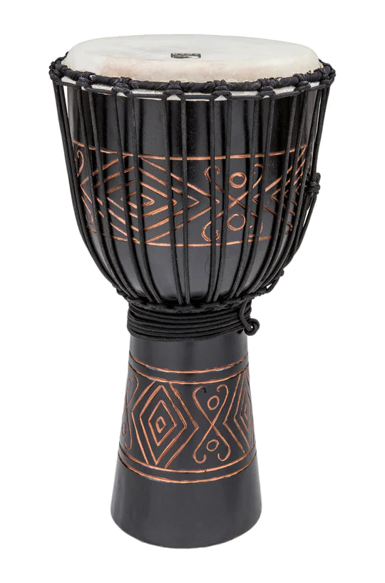 Toca Street Series 12" Djembe Black Onyx, Large - Metronome Music Inc.