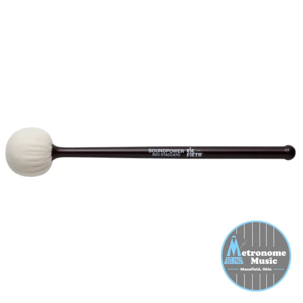 Vic Firth BD3 Soundpower Bass Drum, Staccato Mallets - Metronome Music Inc.