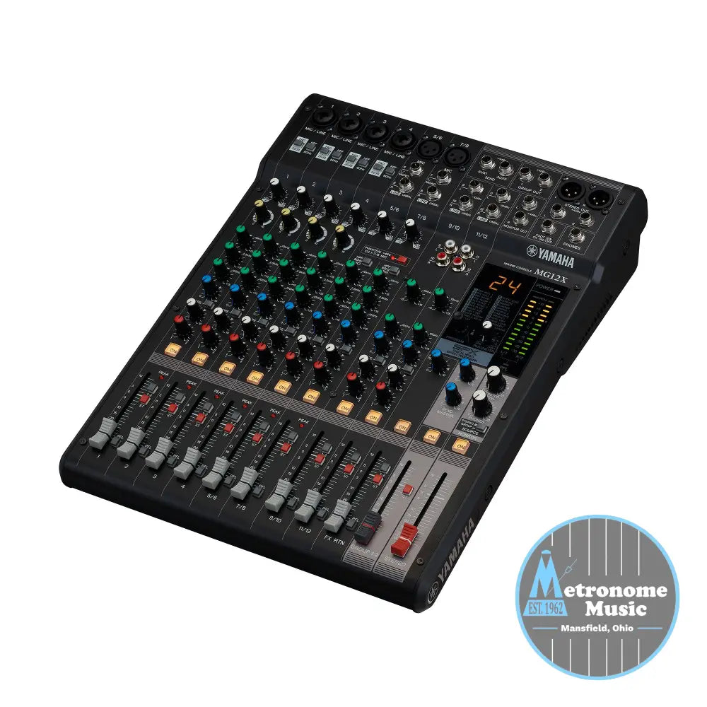 Yamaha MG12X CV 12-Channel, Analog Mixing Console - Metronome Music Inc.
