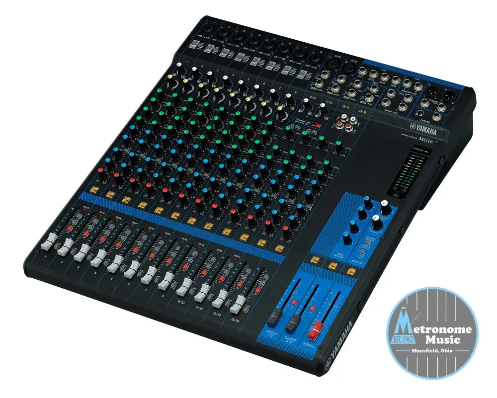 Yamaha 16-Channel Mixing Console MG16 - Metronome Music Inc.