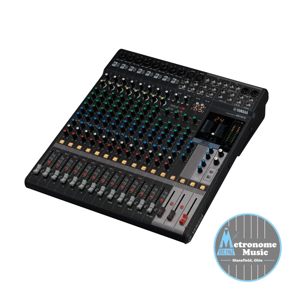 Yamaha MG16X CV 16-Channel, Analog Mixing Console - Metronome Music Inc.