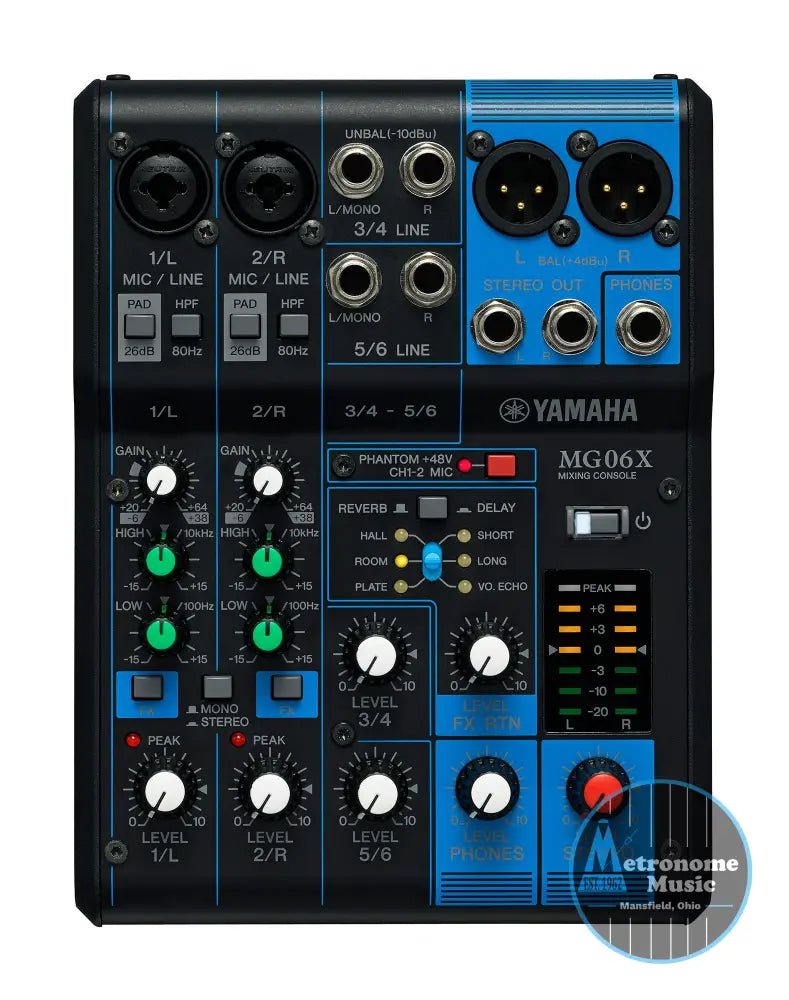 A.C.E MYMUSICTASTE MMT ラキドロ コンプ コンプリート Yamaha 6-Channel Analog Mixer MG06X | Metronome Music Inc.