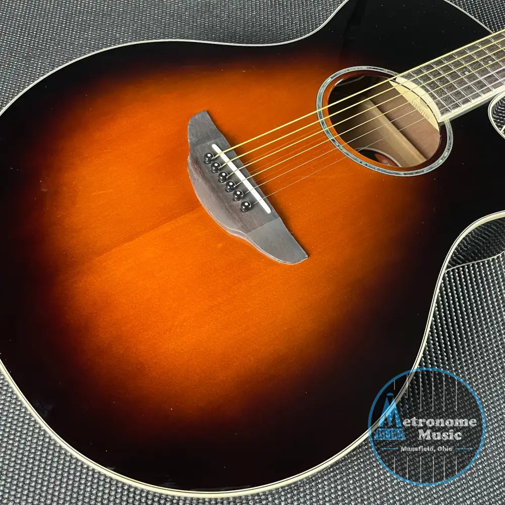 Yamaha APX600 Thinline Acoustic- Old Violin Sunburst - Metronome Music Inc.