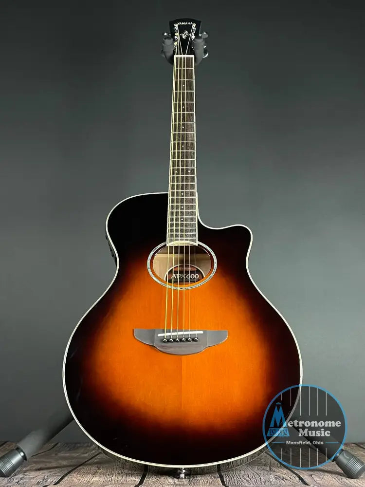 Yamaha APX600 Thinline Acoustic- Old Violin Sunburst - Metronome Music Inc.