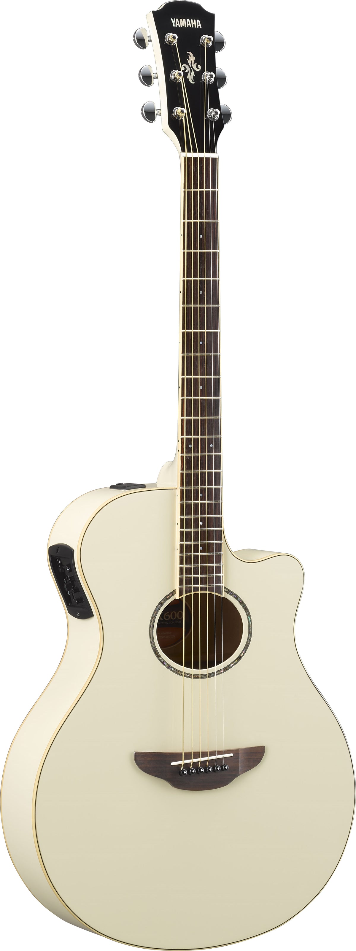 Yamaha APX600 Thinline Acoustic-Electric - Vintage White
