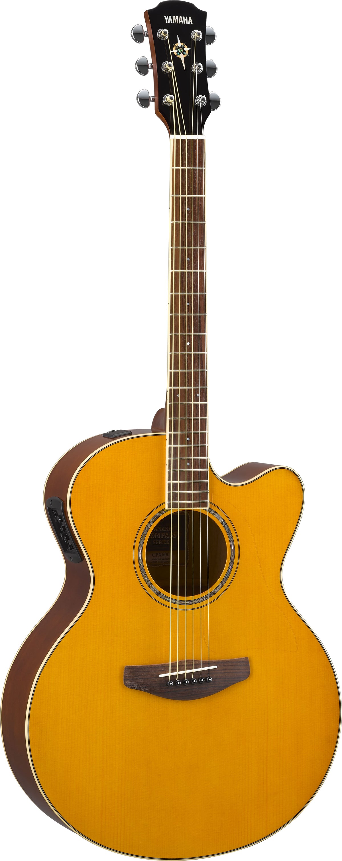 Yamaha CPX600 Medium Jumbo Acoustic-Electric - Vintage Tint