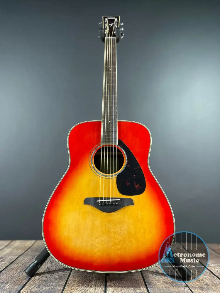 Yamaha FG830 Autumn Burst Solid Top Acoustic Guitar - Metronome Music Inc.