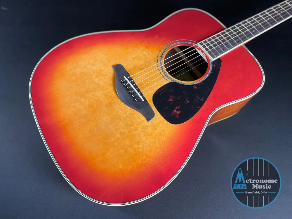 Yamaha FG830 Autumn Burst Solid Top Acoustic Guitar - Metronome Music Inc.