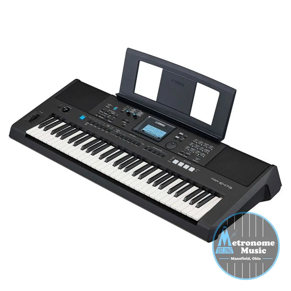 Yamaha PSR-E473 61-Key Portable Keyboard w/Survival Kit - Metronome Music Inc.