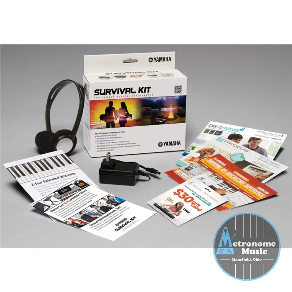 Yamaha PSR-E473 61-Key Portable Keyboard w/Survival Kit - Metronome Music Inc.